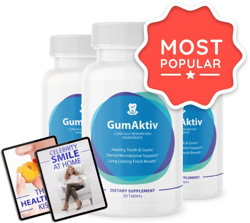 GumAktiv dental health supplement bottle